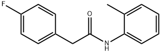 2-(4-fluorophenyl)-N-(2-methylphenyl)acetamide Structure