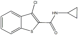 3-chloro-N-cyclopropyl-1-benzothiophene-2-carboxamide Structure