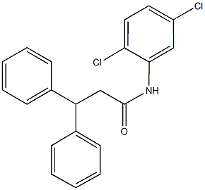 N-(2,5-dichlorophenyl)-3,3-diphenylpropanamide 구조식 이미지