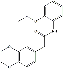 2-(3,4-dimethoxyphenyl)-N-(2-ethoxyphenyl)acetamide 구조식 이미지