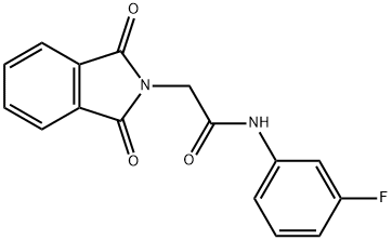 2-(1,3-dioxo-1,3-dihydro-2H-isoindol-2-yl)-N-(3-fluorophenyl)acetamide 구조식 이미지