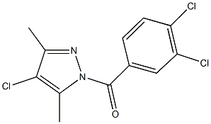 4-chloro-1-(3,4-dichlorobenzoyl)-3,5-dimethyl-1H-pyrazole Structure