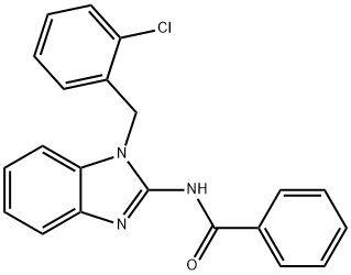 N-[1-(2-chlorobenzyl)-1H-benzimidazol-2-yl]benzamide Structure