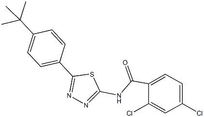 N-[5-(4-tert-butylphenyl)-1,3,4-thiadiazol-2-yl]-2,4-dichlorobenzamide Structure