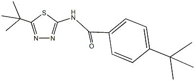 4-tert-butyl-N-(5-tert-butyl-1,3,4-thiadiazol-2-yl)benzamide Structure