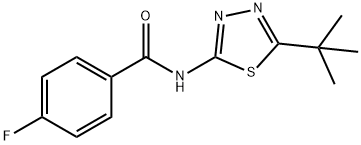 N-(5-tert-butyl-1,3,4-thiadiazol-2-yl)-4-fluorobenzamide Structure