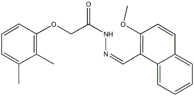 2-(2,3-dimethylphenoxy)-N'-[(2-methoxy-1-naphthyl)methylene]acetohydrazide 구조식 이미지