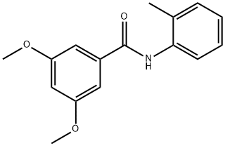 3,5-dimethoxy-N-(2-methylphenyl)benzamide 구조식 이미지