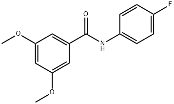 N-(4-fluorophenyl)-3,5-dimethoxybenzamide 구조식 이미지