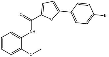 5-(4-bromophenyl)-N-(2-methoxyphenyl)-2-furamide 구조식 이미지