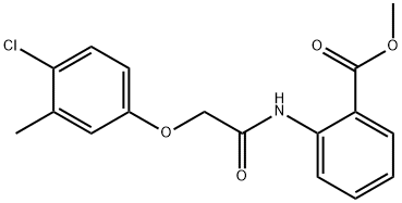 methyl 2-{[(4-chloro-3-methylphenoxy)acetyl]amino}benzoate 구조식 이미지