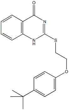 2-{[2-(4-tert-butylphenoxy)ethyl]sulfanyl}-4(1H)-quinazolinone 구조식 이미지