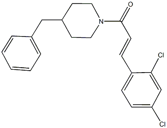 4-benzyl-1-[3-(2,4-dichlorophenyl)acryloyl]piperidine Structure