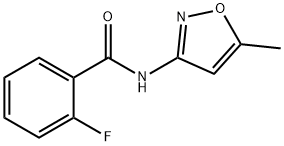 2-fluoro-N-(5-methyl-3-isoxazolyl)benzamide Structure