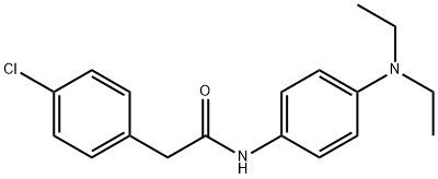 2-(4-chlorophenyl)-N-[4-(diethylamino)phenyl]acetamide 구조식 이미지
