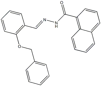 N'-[2-(benzyloxy)benzylidene]-1-naphthohydrazide Structure