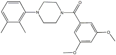 1-(3,5-dimethoxybenzoyl)-4-(2,3-dimethylphenyl)piperazine Structure