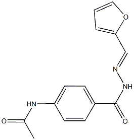 N-(4-{[2-(2-furylmethylene)hydrazino]carbonyl}phenyl)acetamide Structure