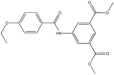 dimethyl 5-[(4-ethoxybenzoyl)amino]isophthalate 구조식 이미지