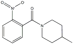 1-{2-nitrobenzoyl}-4-methylpiperidine 구조식 이미지