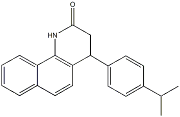 4-(4-isopropylphenyl)-3,4-dihydrobenzo[h]quinolin-2(1H)-one Structure