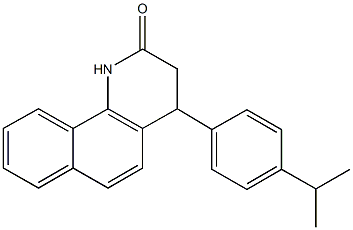 4-(4-isopropylphenyl)-3,4-dihydrobenzo[h]quinolin-2(1H)-one 구조식 이미지