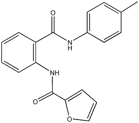 N-[2-(4-toluidinocarbonyl)phenyl]-2-furamide 구조식 이미지