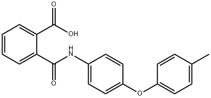 2-{[4-(4-methylphenoxy)anilino]carbonyl}benzoic acid Structure