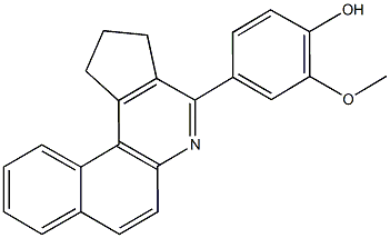 4-(2,3-dihydro-1H-benzo[f]cyclopenta[c]quinolin-4-yl)-2-methoxyphenol Structure