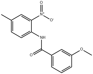 N-{2-nitro-4-methylphenyl}-3-methoxybenzamide Structure