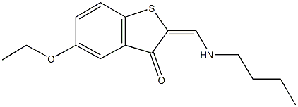 2-[(butylamino)methylene]-5-ethoxy-1-benzothiophen-3(2H)-one Structure