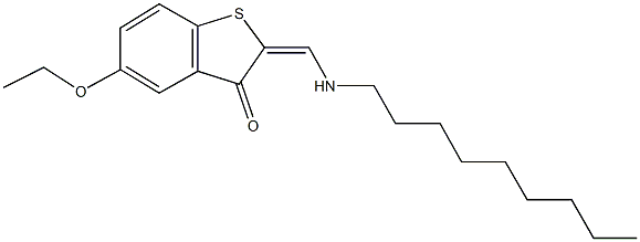 5-ethoxy-2-[(nonylamino)methylene]-1-benzothiophen-3(2H)-one 구조식 이미지