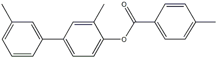 3,3'-dimethyl[1,1'-biphenyl]-4-yl 4-methylbenzoate 구조식 이미지