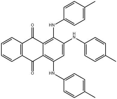 1,2,4-tri(4-toluidino)anthra-9,10-quinone 구조식 이미지