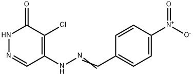 4-nitrobenzaldehyde (5-chloro-6-oxo-1,6-dihydro-4-pyridazinyl)hydrazone Structure