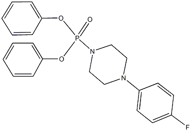 diphenyl 4-(4-fluorophenyl)-1-piperazinylphosphonate Structure