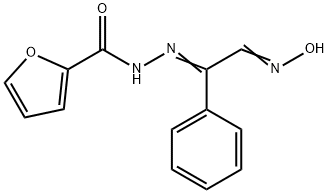 N'-[2-(hydroxyimino)-1-phenylethylidene]-2-furohydrazide 구조식 이미지