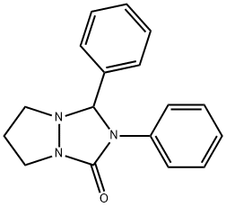 2,3-diphenyltetrahydro-1H,5H-pyrazolo[1,2-a][1,2,4]triazol-1-one Structure