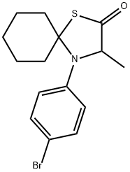 4-(4-bromophenyl)-3-methyl-1-thia-4-azaspiro[4.5]decan-2-one Structure