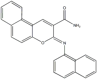 3-(1-naphthylimino)-3H-benzo[f]chromene-2-carboxamide 구조식 이미지