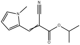 isopropyl 2-cyano-3-(1-methyl-1H-pyrrol-2-yl)acrylate 구조식 이미지