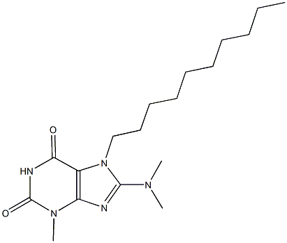 7-decyl-8-(dimethylamino)-3-methyl-3,7-dihydro-1H-purine-2,6-dione Structure