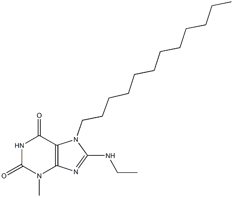 7-dodecyl-8-(ethylamino)-3-methyl-3,7-dihydro-1H-purine-2,6-dione 구조식 이미지