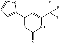 4-(2-furyl)-6-(trifluoromethyl)-2-pyrimidinethiol Structure