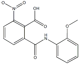 2-nitro-6-[(2-methoxyanilino)carbonyl]benzoic acid Structure