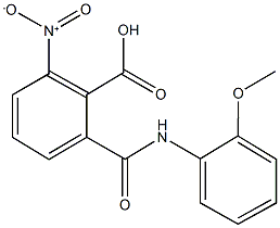 2-nitro-6-[(2-methoxyanilino)carbonyl]benzoic acid 구조식 이미지