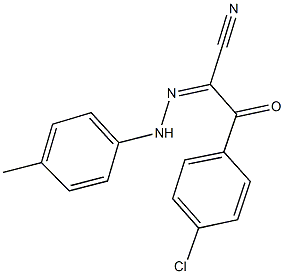 3-(4-chlorophenyl)-2-[(4-methylphenyl)hydrazono]-3-oxopropanenitrile Structure