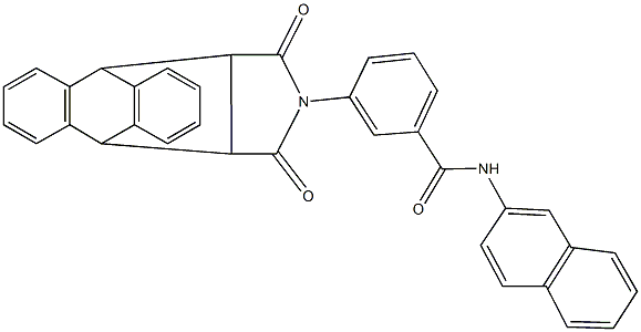 3-(16,18-dioxo-17-azapentacyclo[6.6.5.0~2,7~.0~9,14~.0~15,19~]nonadeca-2,4,6,9,11,13-hexaen-17-yl)-N-(2-naphthyl)benzamide Structure