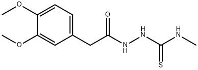 2-[(3,4-dimethoxyphenyl)acetyl]-N-methylhydrazinecarbothioamide Structure