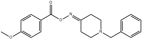 1-benzyl-4-piperidinone O-(4-methoxybenzoyl)oxime 구조식 이미지